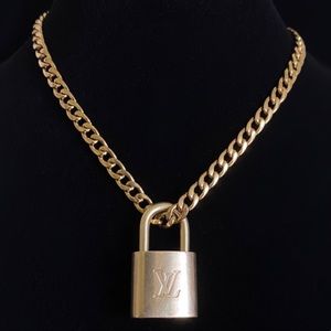 Louis Vuitton Lock & Gold Chain